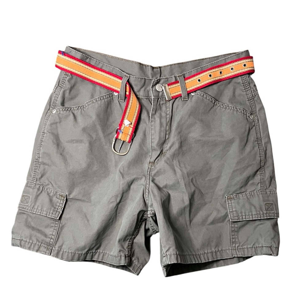 Y2K Riders Low Rise Cargo Shorts Utility Pocket Slate 10M